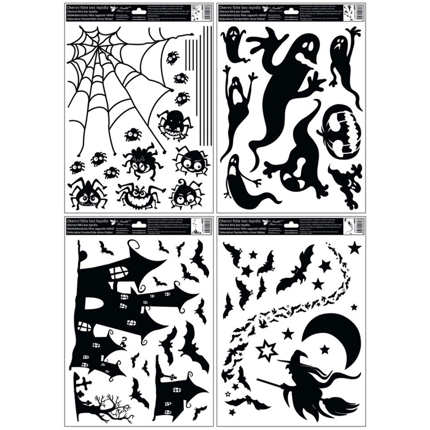 Okenní fólie Halloween 30 x 42 cm č.2