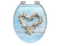 Eisl WC sedátko Shell Heart dřevěné jádro s automatickým sklápěním Eisl WC sedátko Shell Heart dřevěné jádro s automatickým sklápěním