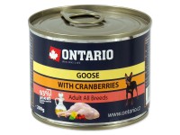 Ontario Konzerva Adult s husím masem a brusinkami 200 g