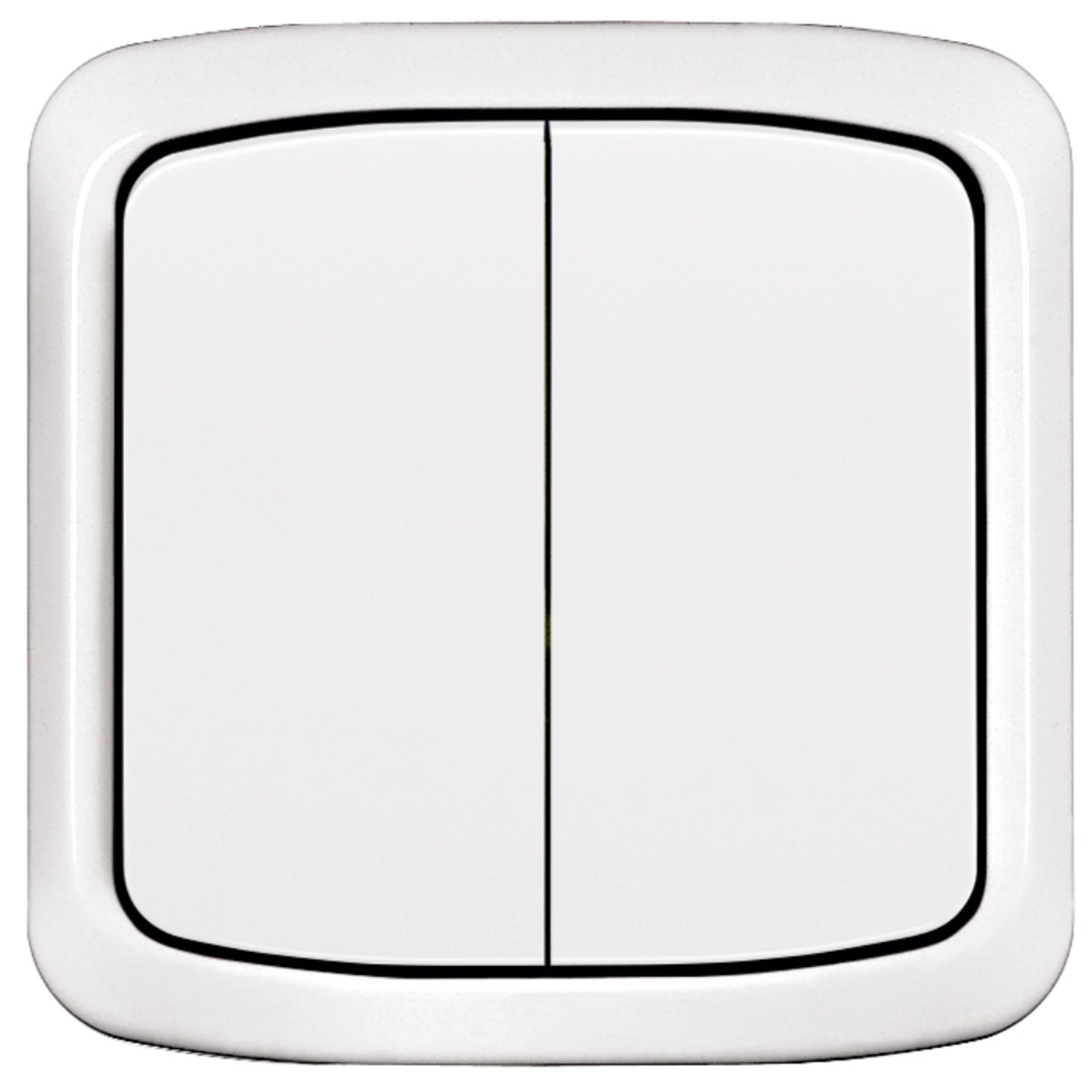 Přepínač sériový kompletní řazení 5 ABB Tango bílá