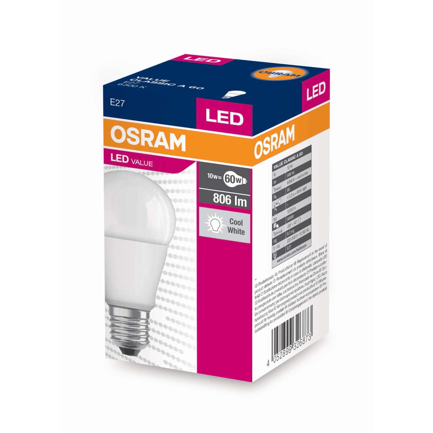 Светодиодные лампы osram. Osram cla60 10w. Лампочка Osram 60 w. Osram 10w 2700 e27. Osram-zarowka-led-5w-40w-e27 интирйер.